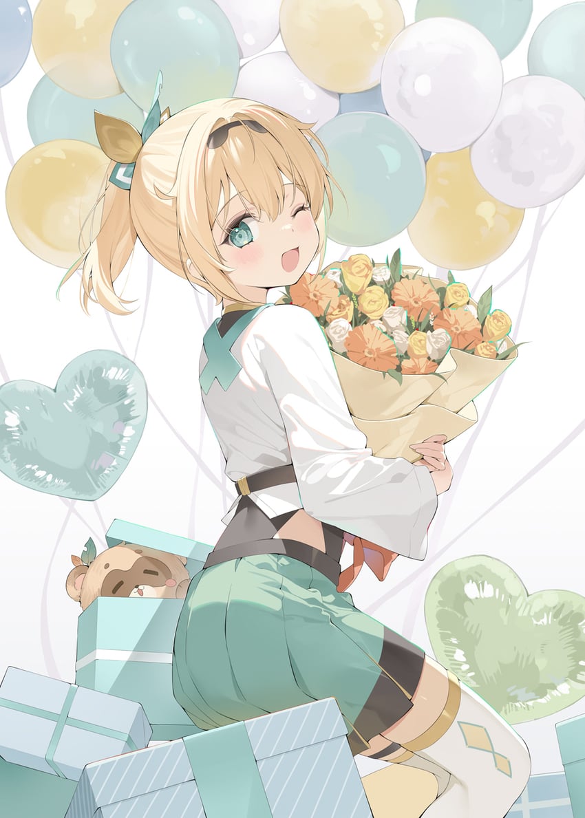kazama iroha and pokobee (hololive) drawn by hana_mori