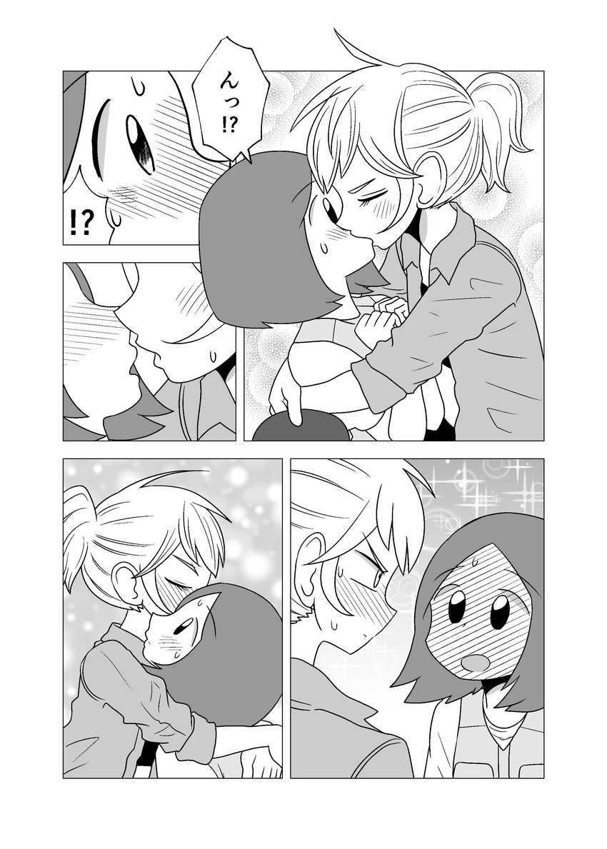 kamioka saki and tsuchiyamada mitsuko (original) drawn by mochi_au_lait