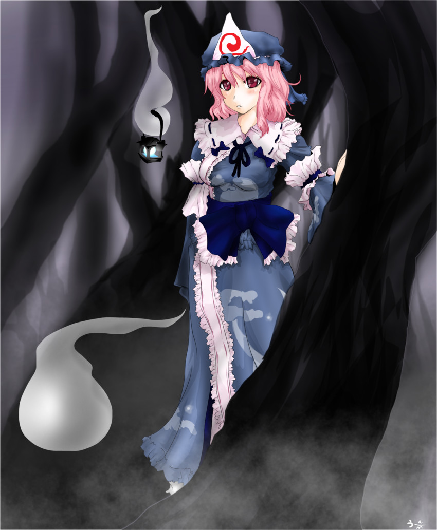 saigyouji yuyuko (touhou and 1 more) drawn by dain_u