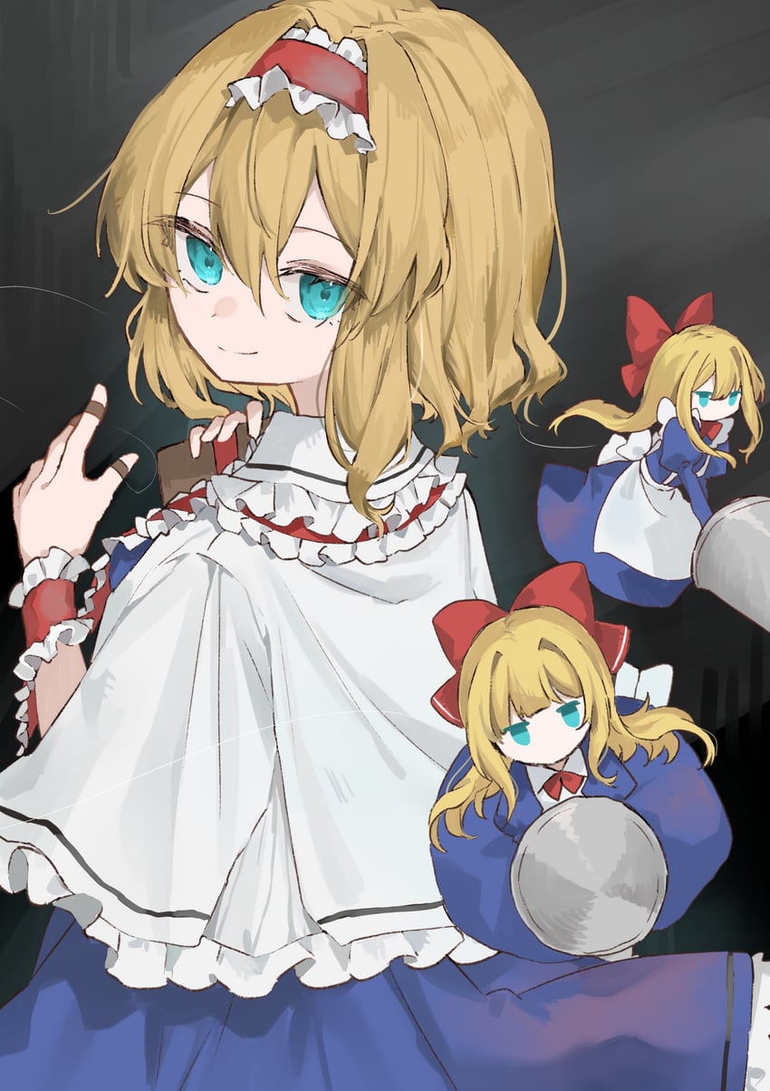 alice margatroid and shanghai doll (touhou) drawn by chu_(yuzumeno)