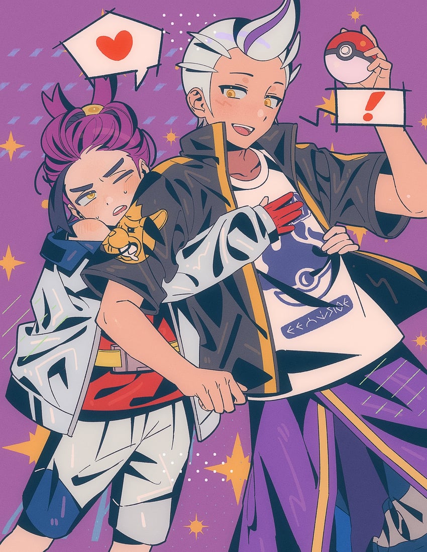 kieran and drayton (pokemon and 1 more) drawn by chttan