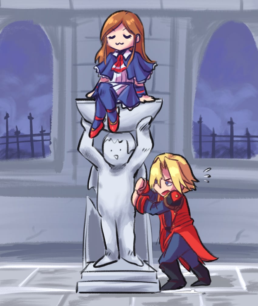 charlotte aulin and jonathan morris (castlevania and 1 more) drawn by peegeray