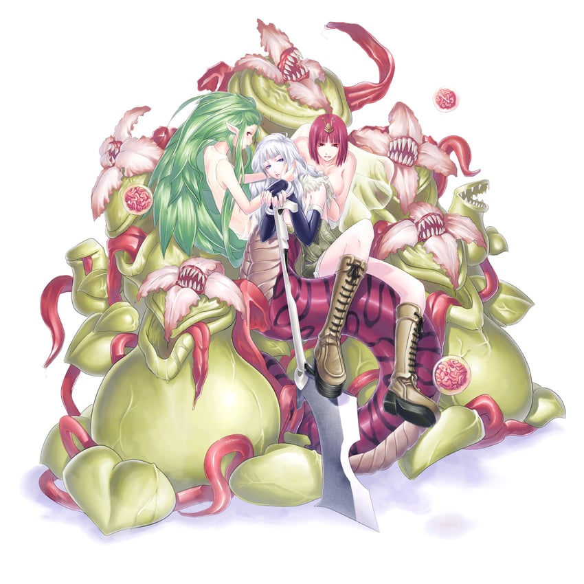 alchemist, lif, isis, mandragora, and marine sphere (ragnarok online) drawn by mr.romance