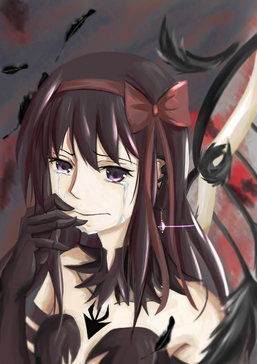 akemi homura and akuma homura (mahou shoujo madoka magica and 1 more) drawn by moy_(seter)