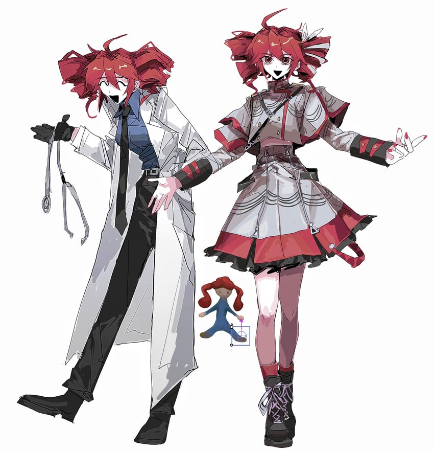 kasane teto (utau and 2 more) drawn by zhouraner