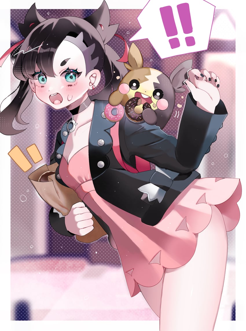 marnie and morpeko (pokemon and 1 more) drawn by sobacha