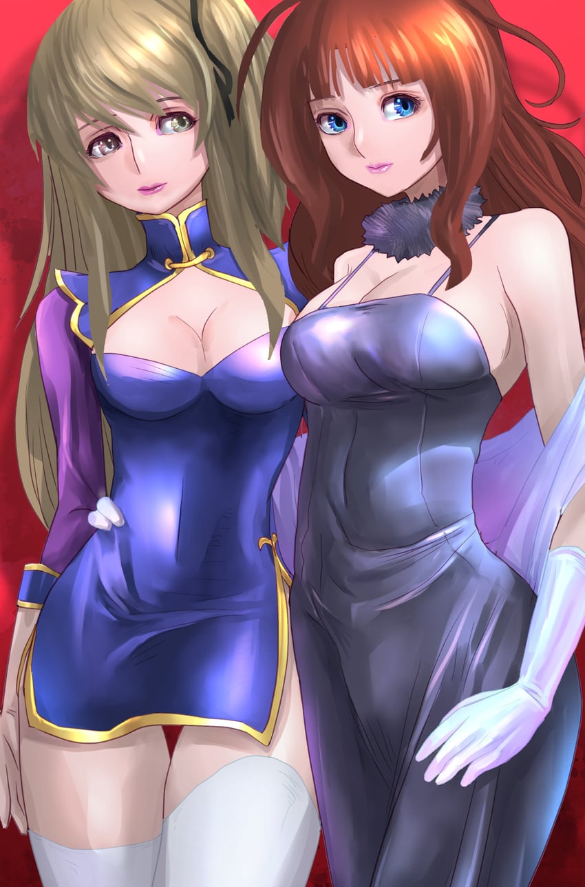 kuo shenlin and kaede johan nouvel (assault lily) drawn by shimaguni_yamato