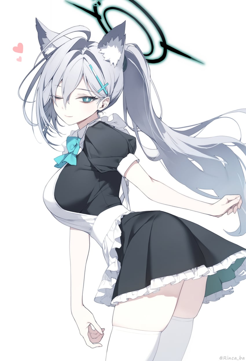 shiroko and shiroko terror (blue archive) drawn by rinca