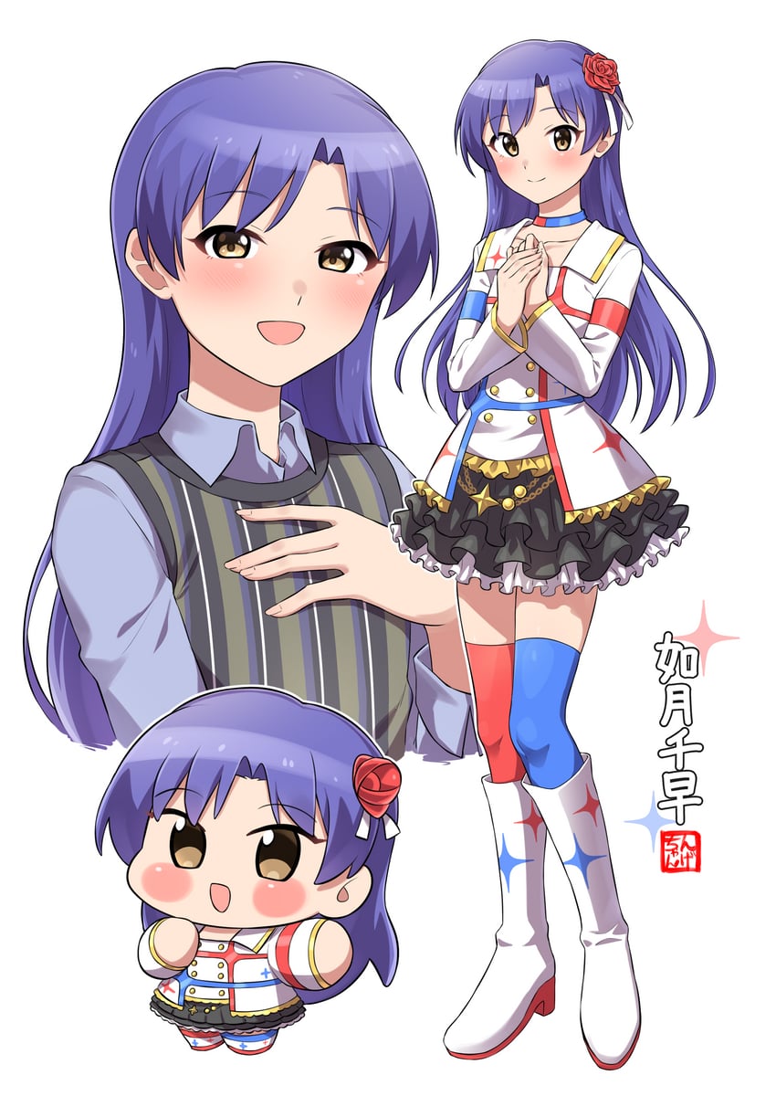 kisaragi chihaya (idolmaster and 3 more) drawn by ngetyan