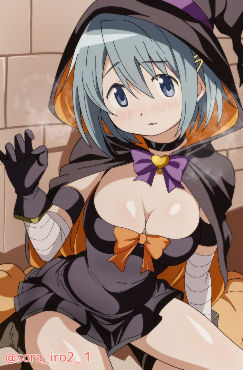 miki sayaka (mahou shoujo madoka magica) drawn by sora_nyan