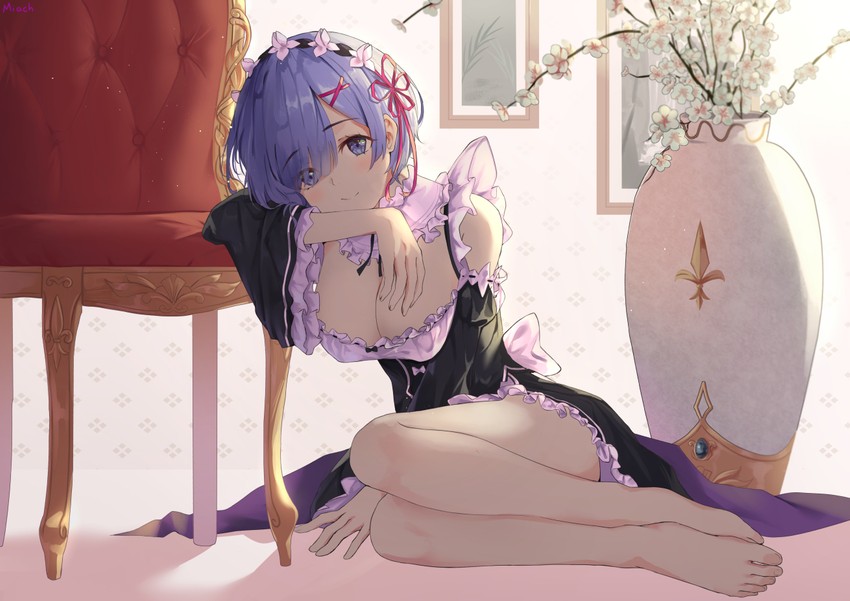 rem (re:zero kara hajimeru isekai seikatsu) drawn by nev_(nevblindarts)