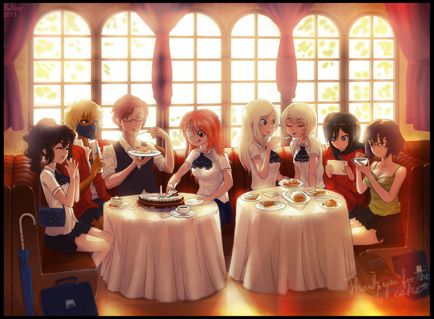 isolda gaillard, katja bohm, lena forst, jeanne lefevre, natalya holm, and 3 more (missing stars) drawn by pronice