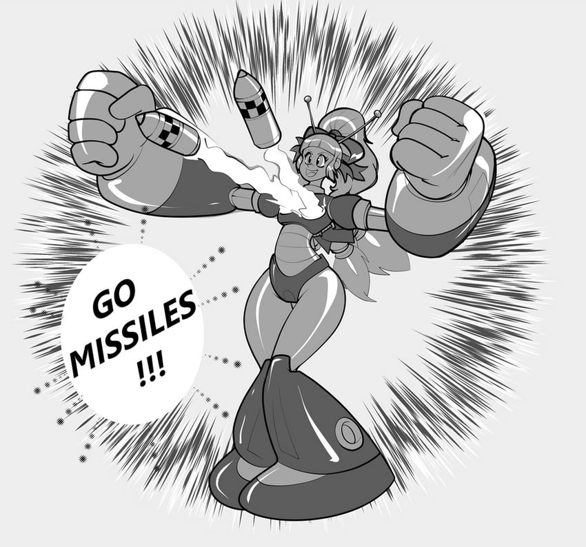 roll and hyper roll (mega man and 1 more) drawn by atomictiki
