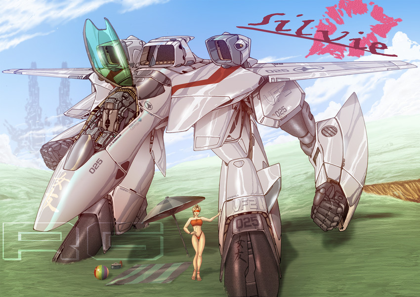 sdf-1, vf-2ss, and sylvie gena (macross and 1 more) drawn by dagova_(artist)