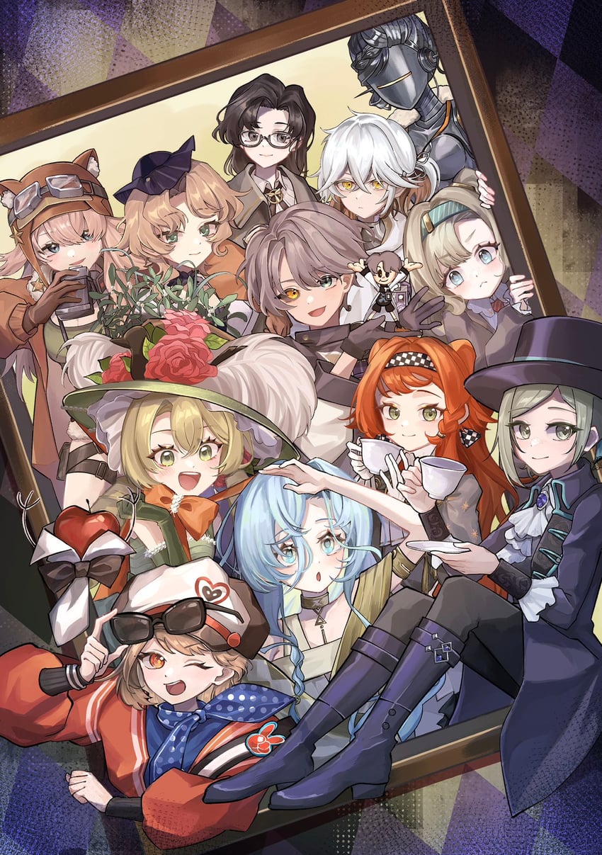 vertin, sonetto, 37, regulus, apple, and 8 more (reverse:1999) drawn by minnim