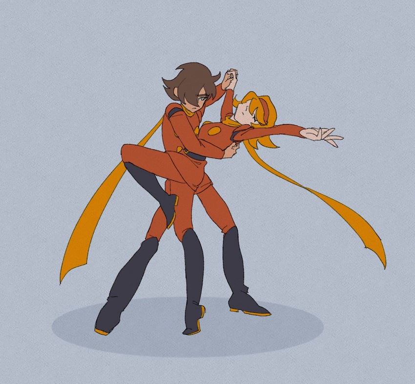 francoise arnoul and shimamura joe (cyborg 009) drawn by rvngofmackerel