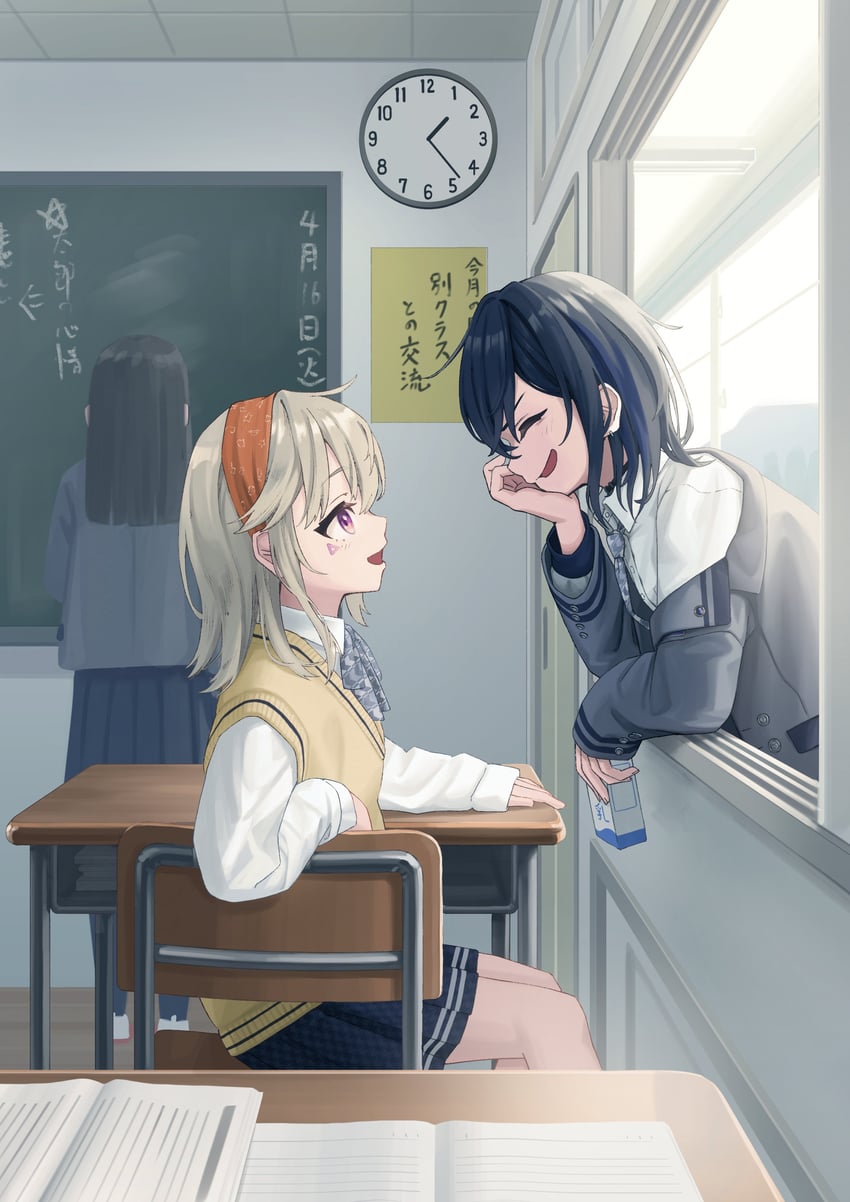 ichinose uruha and komori met (vspo! and 1 more) drawn by ury