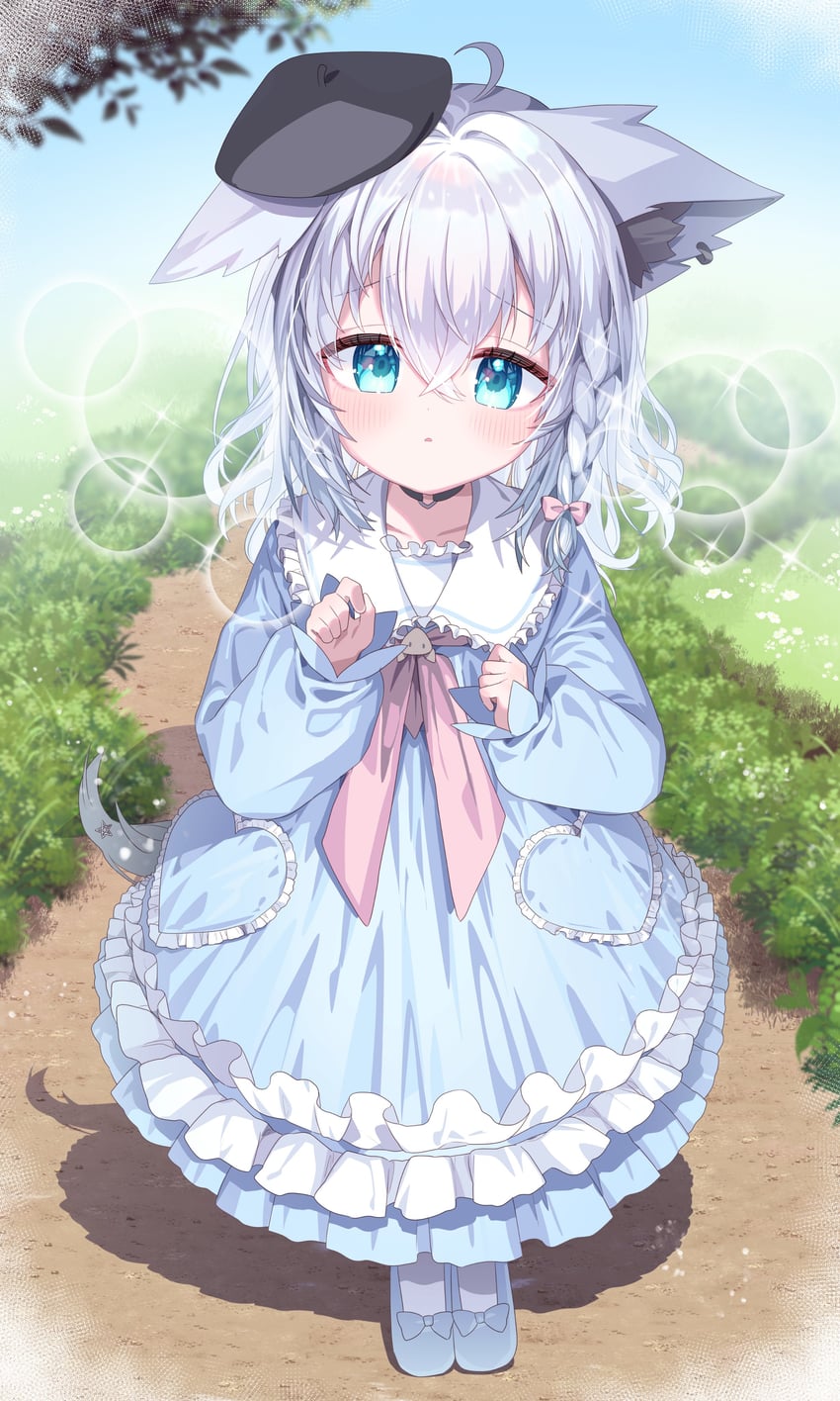 shirakami fubuki (hololive) drawn by kio_is_here