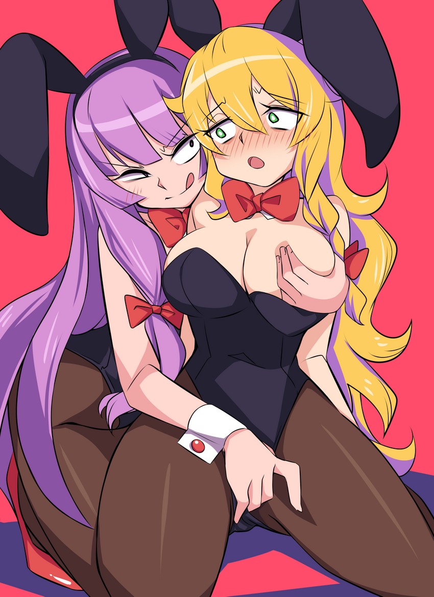 kirisame marisa, patchouli knowledge, mars, and taisa (touhou and 1 more) drawn by momendoufu