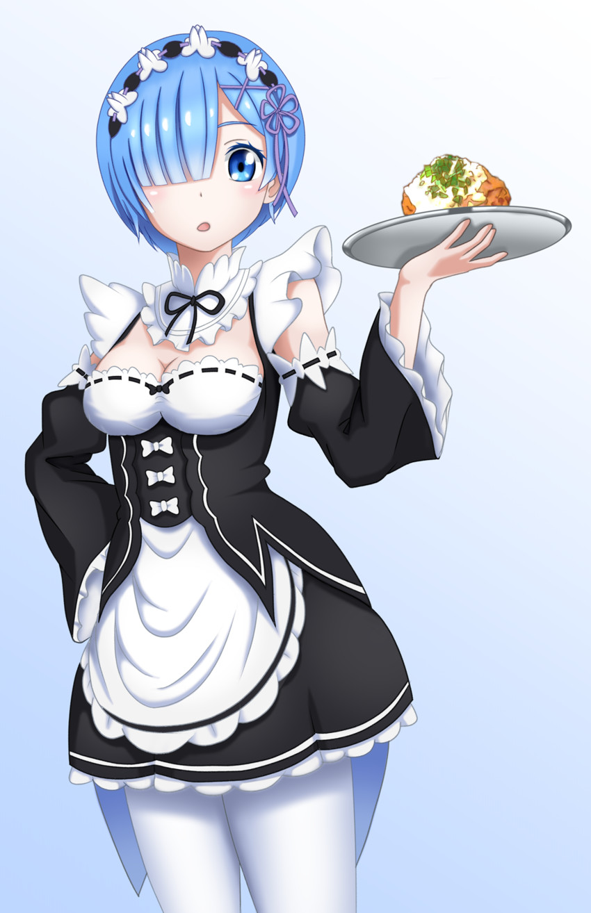 rem (re:zero kara hajimeru isekai seikatsu) drawn by hrk1025