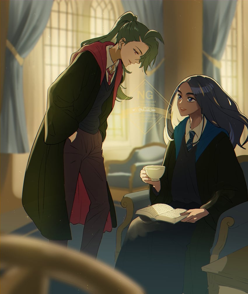 rika and geeta (pokemon and 2 more) drawn by lui_ise