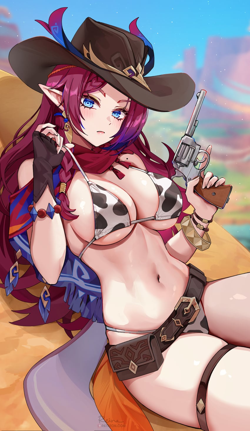 chasca (genshin impact) drawn by foxyreine