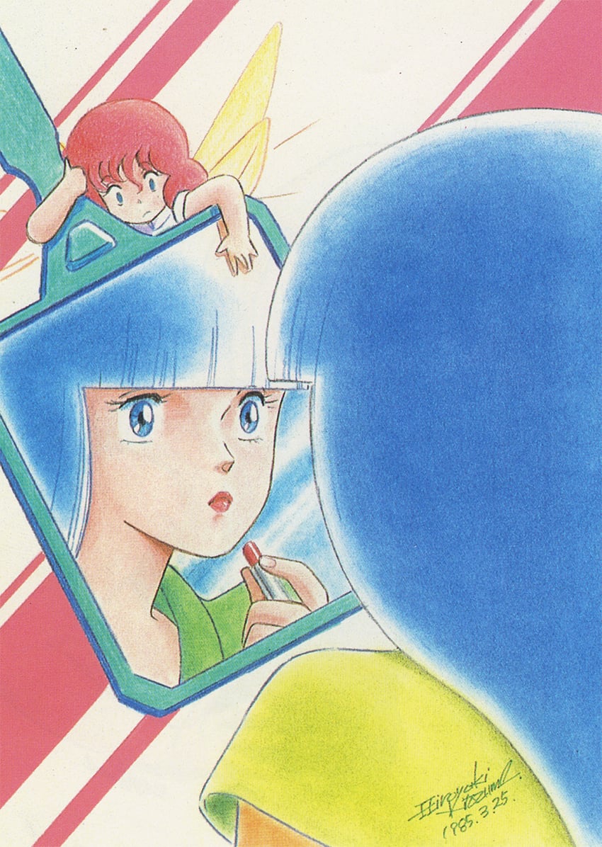 fanneria amu, lilith fau, and oldna poseidal (juusenki l-gaim) drawn by kitazume_hiroyuki