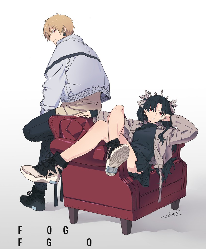 gilgamesh and ishtar (fate and 1 more) drawn by tarou2