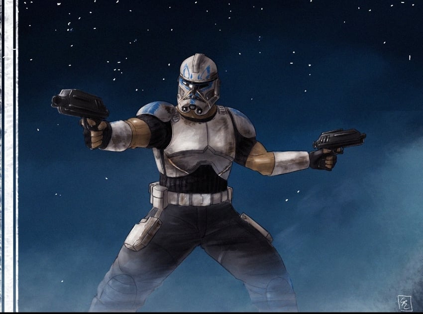 captain rex (star wars and 1 more) drawn by cort_crawford