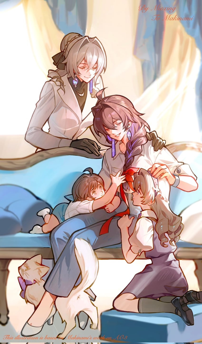 bronya rand and seele (honkai and 1 more) drawn by mie_xing