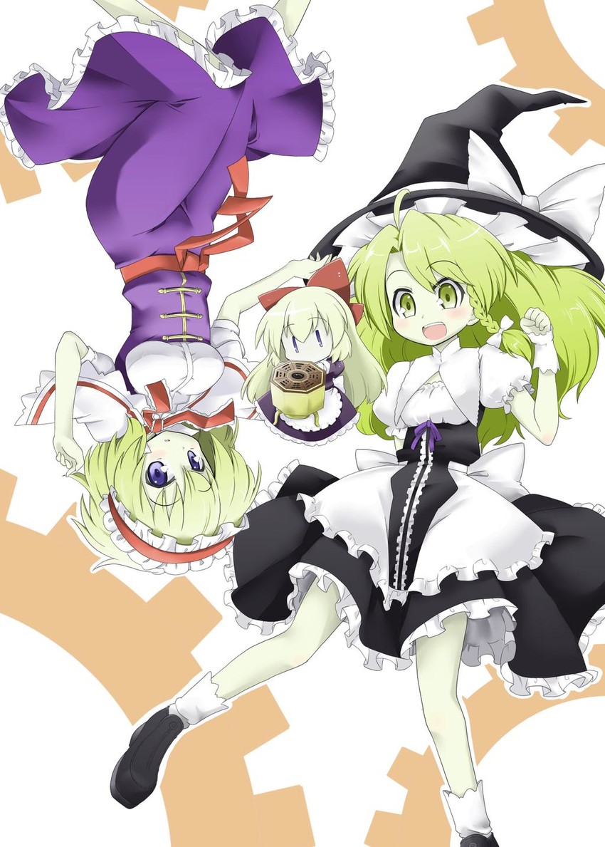 kirisame marisa, alice margatroid, and shanghai doll (touhou) drawn by futa_(nabezoko)