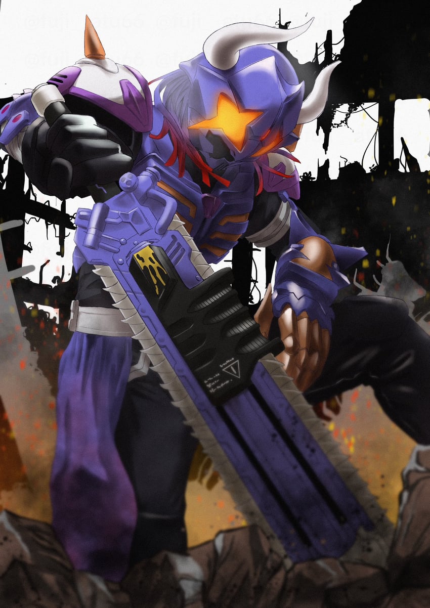 kamen rider buffa (kamen rider and 1 more) drawn by atu_(fuji_atu66)