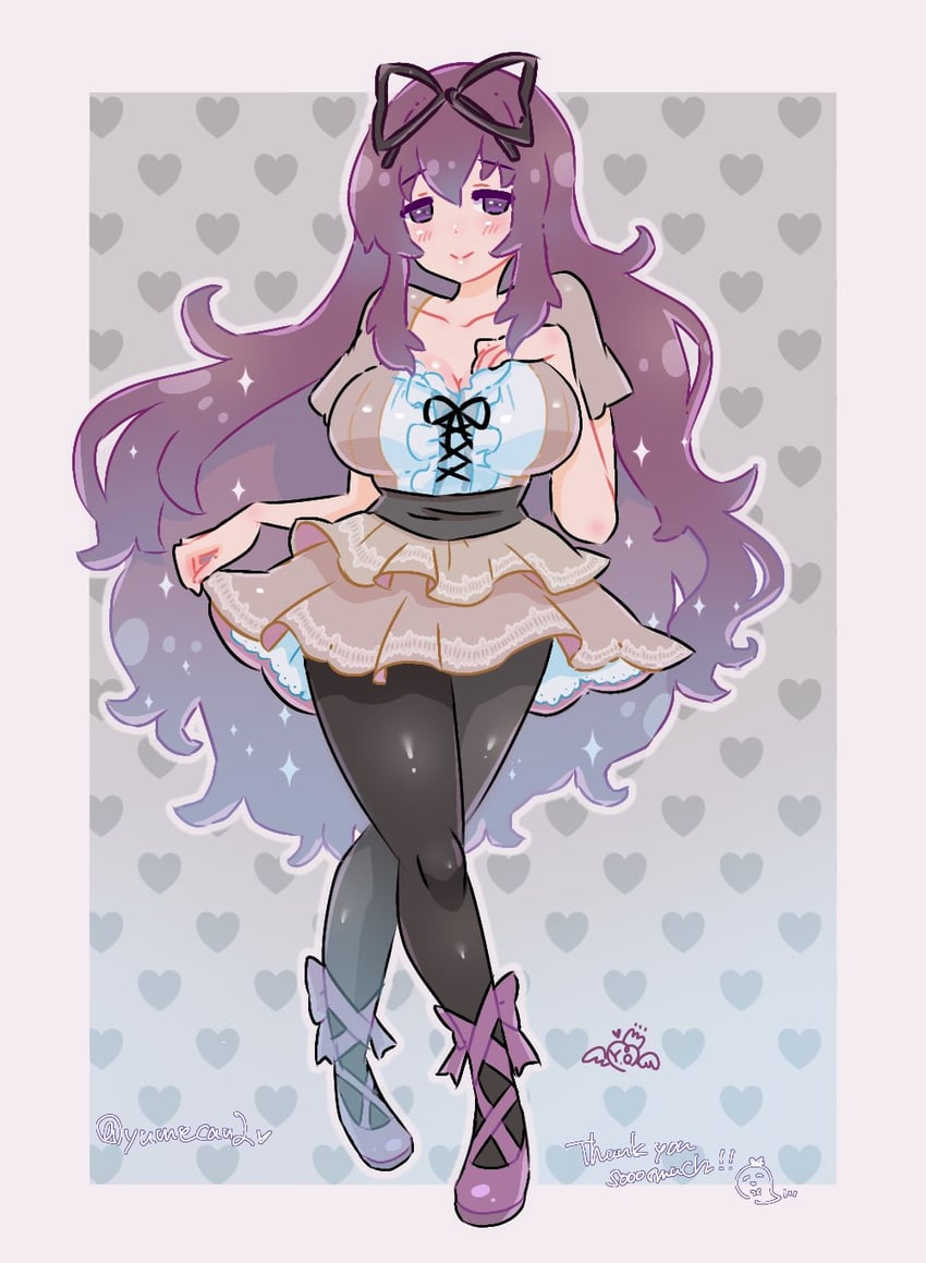 murasaki (senran kagura and 1 more) drawn by y.o_(chuchu)