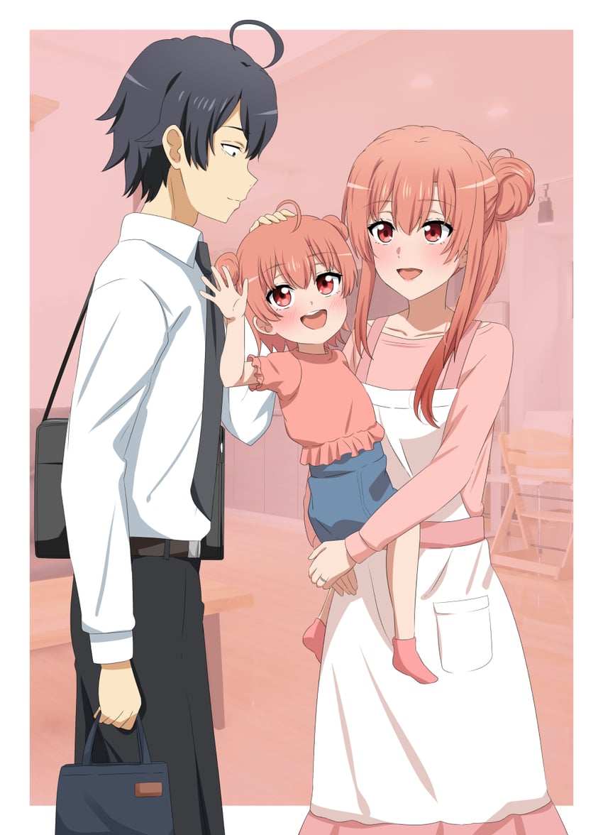 yuigahama yui and hikigaya hachiman (yahari ore no seishun lovecome wa machigatteiru.) drawn by dars_(recolors)