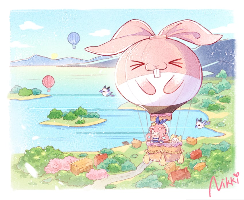 nikki, momo, bubbly voyage, and blushbunny (nikki and 1 more)