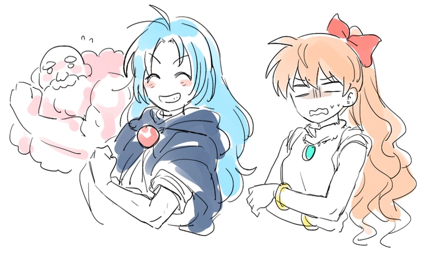 kumoi ichirin, yorigami jo'on, and unzan (touhou) drawn by re_ghotion