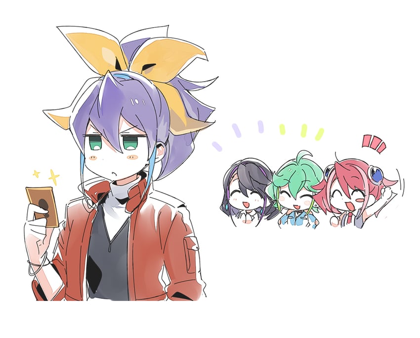hiiragi yuzu, serena, kurosaki ruri, bracelet girls, and rin (yu-gi-oh! and 1 more) drawn by 3_ma_me