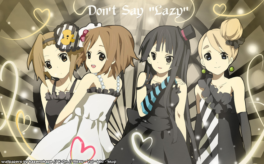 akiyama mio, hirasawa yui, tainaka ritsu, and kotobuki tsumugi (k-on!)