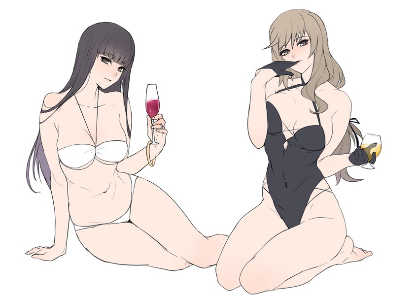 nishizumi shiho and shimada chiyo (girls und panzer) drawn by ban!_(bansankan)