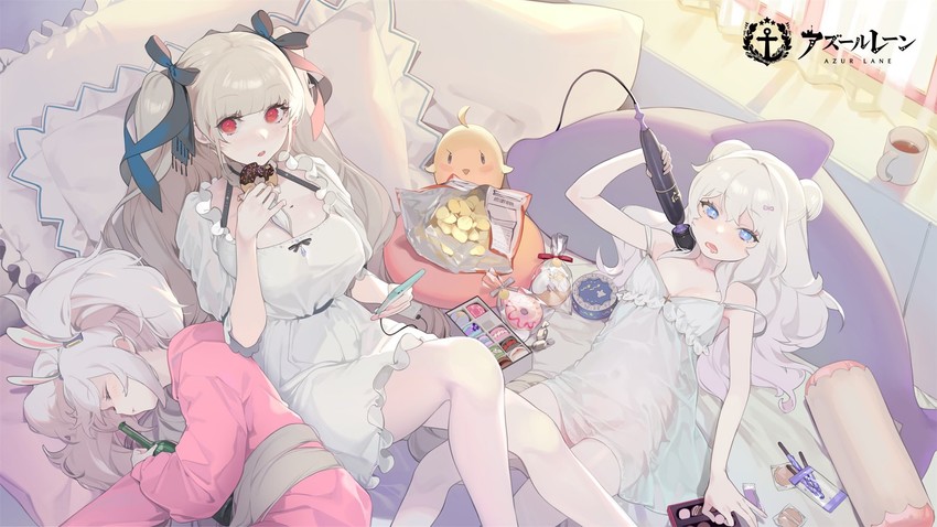 manjuu, formidable, laffey, and le malin (azur lane) drawn by ohisashiburi
