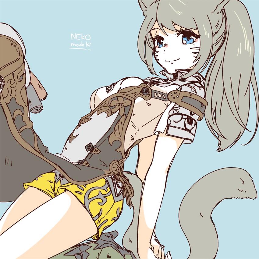 warrior of light and zhloe aliapoh (final fantasy and 1 more) drawn by lili_mdoki