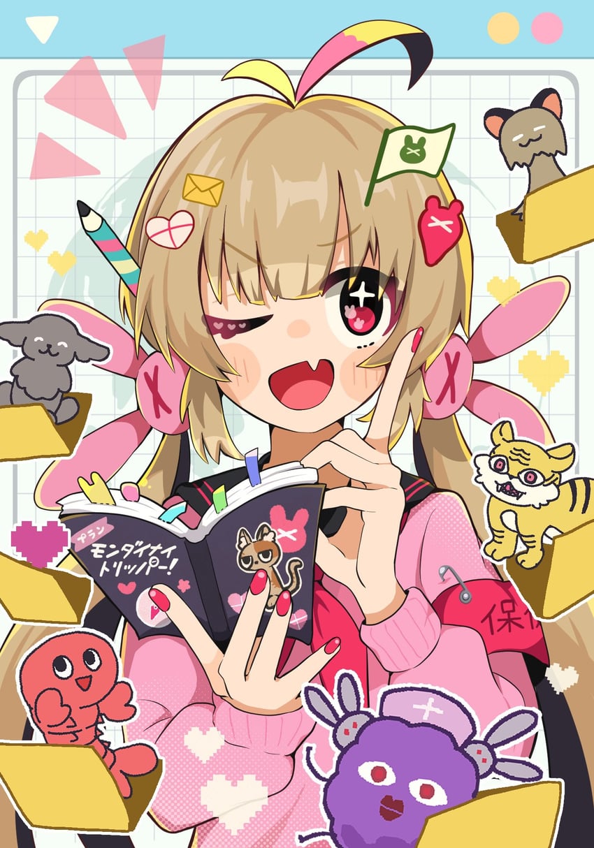 natori sana (sana channel) drawn by taoru_(towtowru)