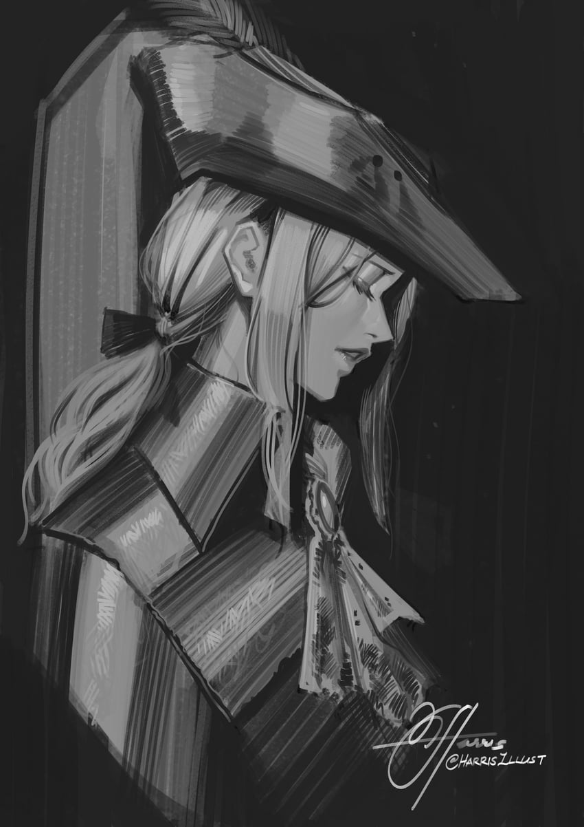 lady maria of the astral clocktower (bloodborne) drawn by harris_hero