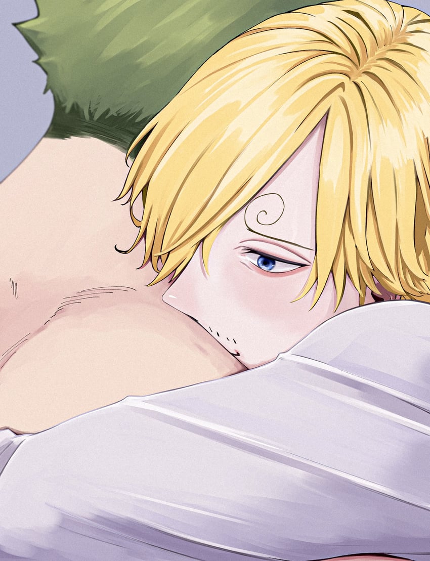 roronoa zoro and sanji (one piece) drawn by daken_(zorosan_lover)