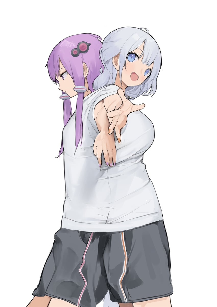 yuzuki yukari and kizuna akari (voiceroid) drawn by pocche-ex