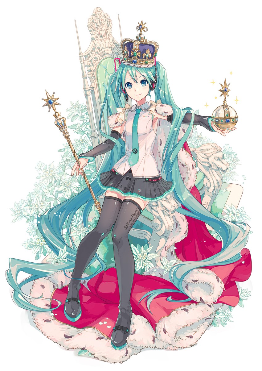 hatsune miku (vocaloid) drawn by ixima