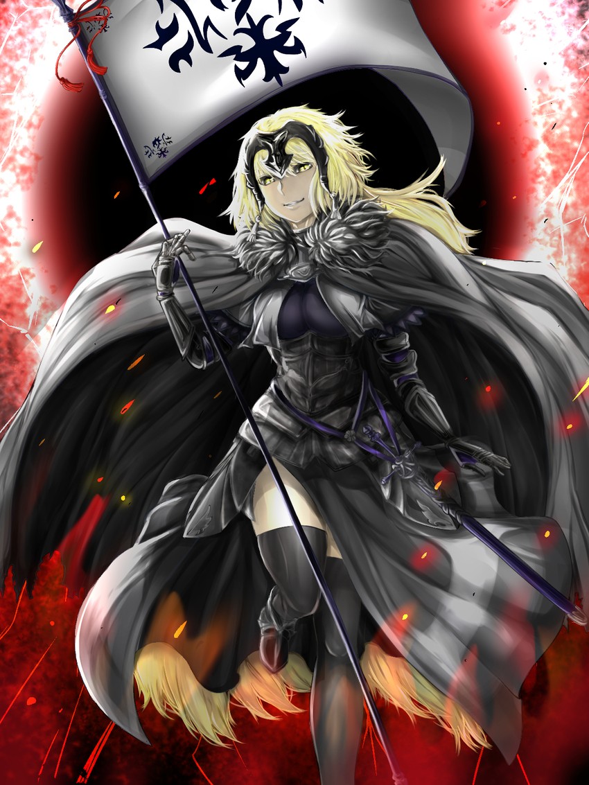 jeanne d'arc alter (fate and 1 more) drawn by takusan-kita
