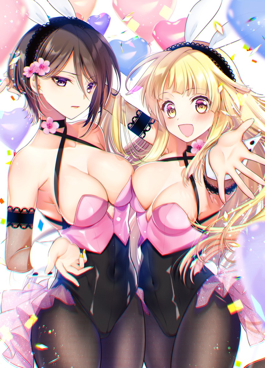 tsurumaki kokoro and yashio rui (bang dream!) drawn by tsurugi_hikaru