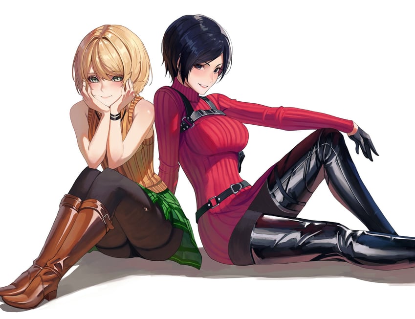 ada wong and ashley graham (resident evil and 1 more) drawn by rasipan