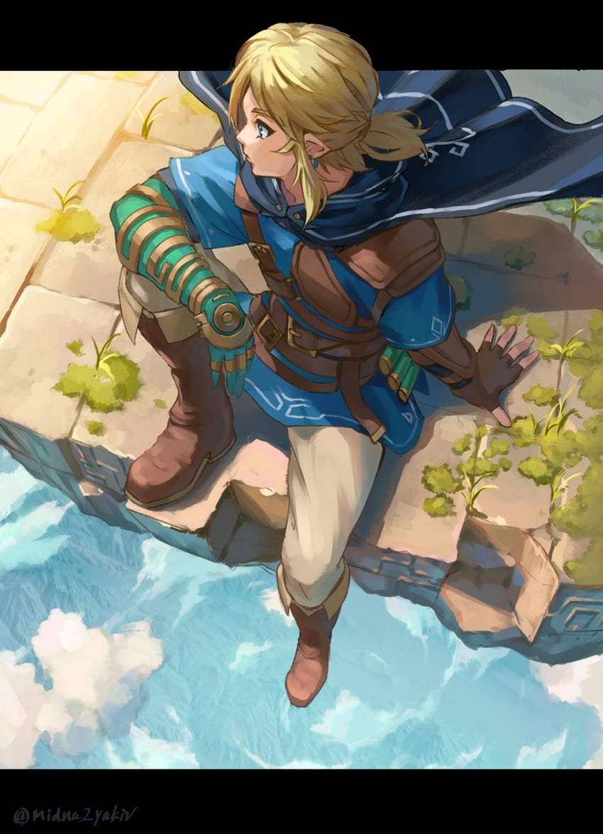 link (the legend of zelda and 1 more) drawn by saburou_(jako)